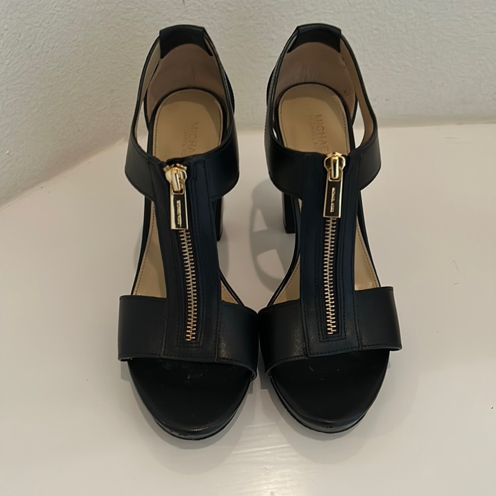 Michael Kors Black Platform Heel Sandals